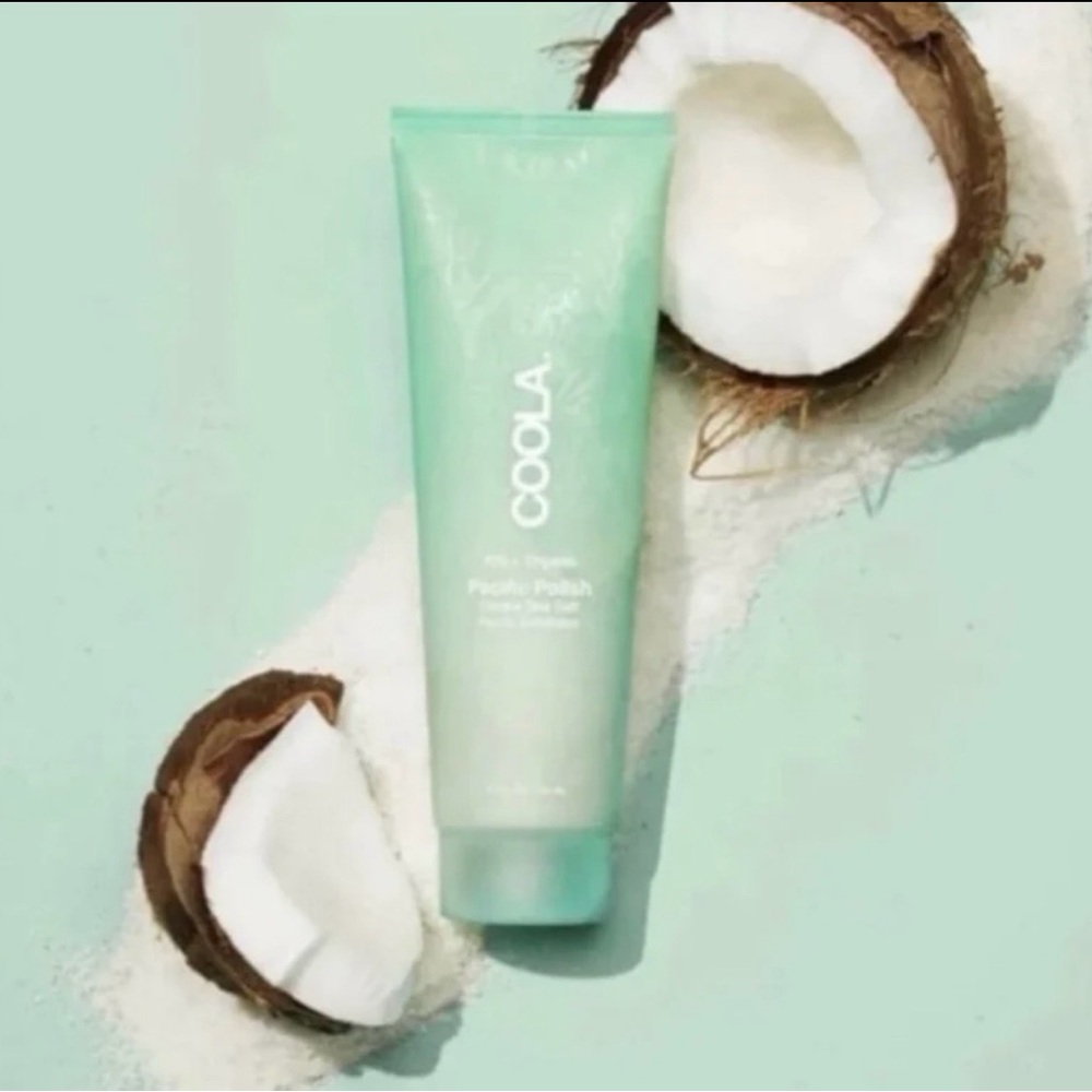 COOLA Pacific Polish Gentle Sea Salt Facial Exfoliator (3.4oz) Set of 2